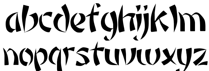 Rickshaw Regular Font LOWERCASE