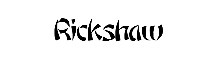 Rickshaw  font caratteri gratis