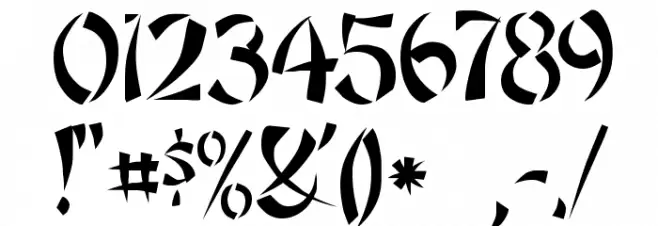 Rickshaw Font OTHER CHARS