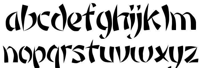 Rickshaw Font LOWERCASE