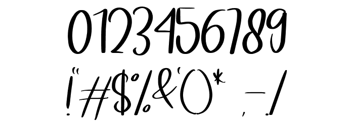 Ricky Bomb Font OTHER CHARS