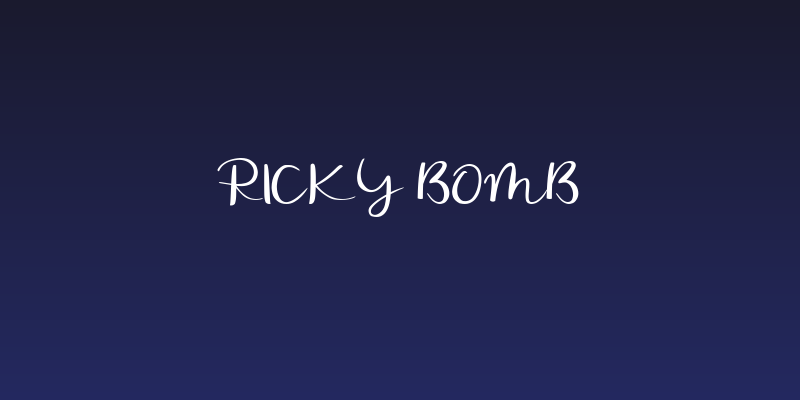 Ricky Bomb Social Header