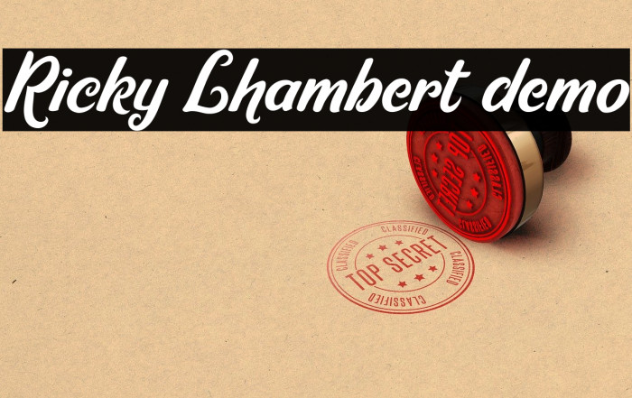 Ricky Lhambert demo Example 1