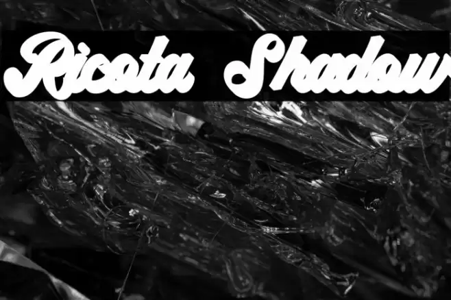 Ricota Shadow Font examples