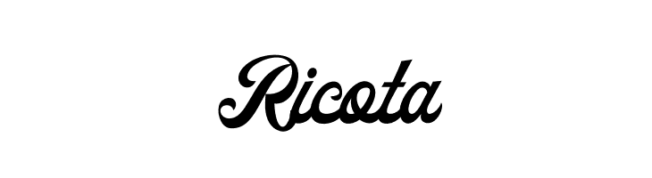 Ricota  font caratteri gratis
