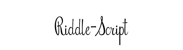 Riddle-Script  Free Fonts Download