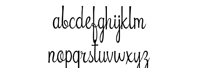 Riddle-Script Schriftart Kleinbuchstaben