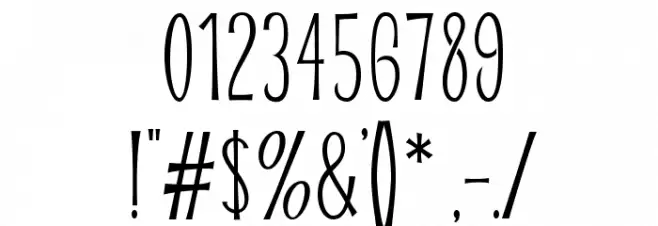 Riddle-Upright Font OTHER CHARS