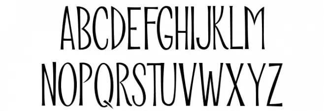 Riddle-Upright Caratteri MAIUSCOLE