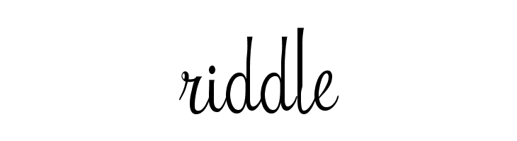 Riddle  font caratteri gratis