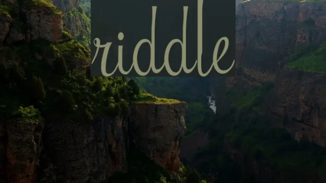 Riddle Example 1
