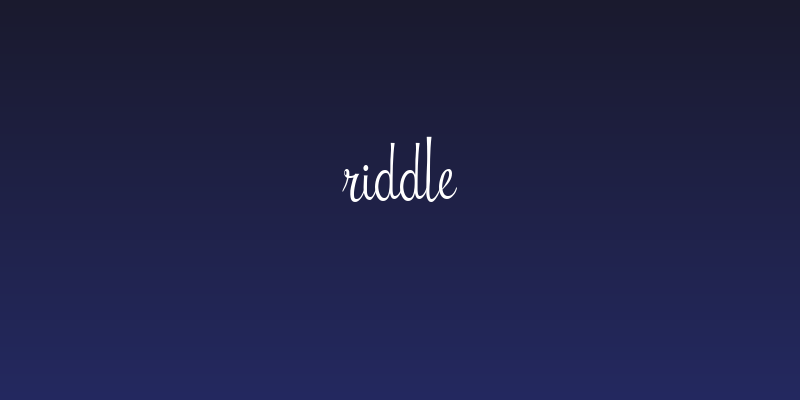 Riddle Social Header