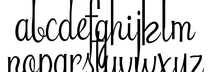 Riddle Font LOWERCASE