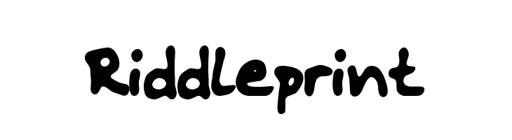 Riddleprint Font