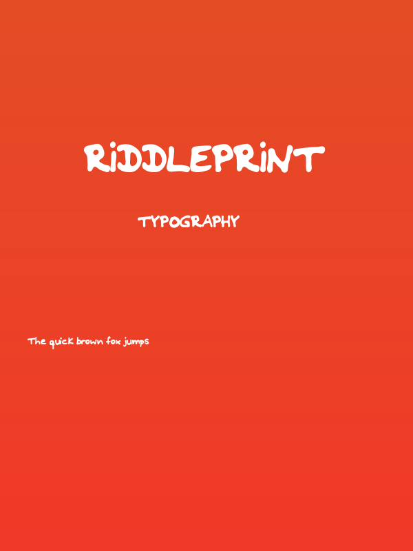 Riddleprint Poster