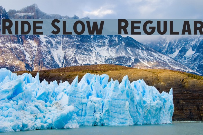 Ride Slow DEMO Regular Font examples
