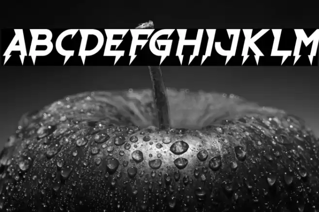 Ride The Lightning Bold Italic Font examples