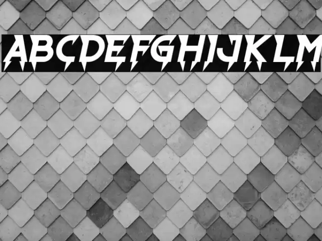 Ride The Lightning Bold Italic Font examples