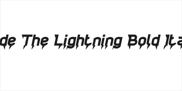 Ride The Lightning Bold Italic Logo