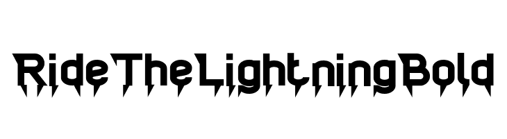 Ride The Lightning Bold  Free Fonts Download