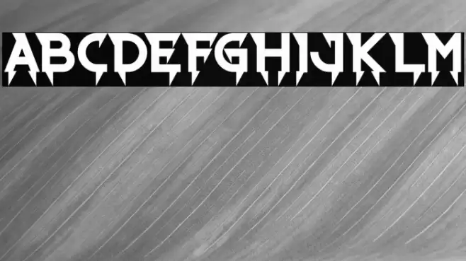 Ride The Lightning Bold Font examples