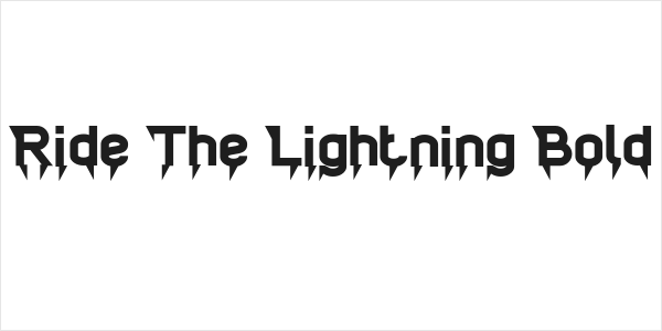 Ride The Lightning Bold Logo