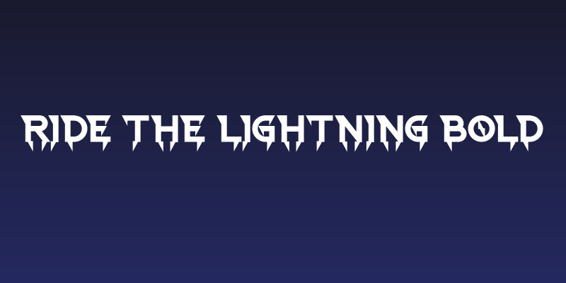 Ride The Lightning Bold Social Header