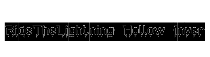 Ride The Lightning-Hollow-Inver  baixar fontes gratis