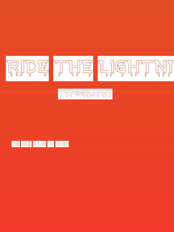 Ride The Lightning-Hollow-Inver Poster
