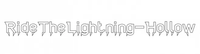 Ride The Lightning-Hollow  नि: शुल्क फ़ॉन्ट्स डाउनलोड