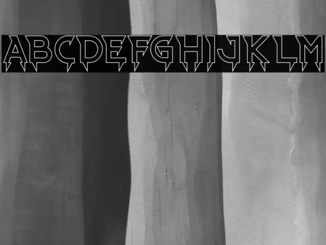 Ride The Lightning-Hollow Font examples