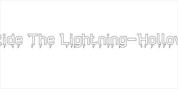 Ride The Lightning-Hollow Logo