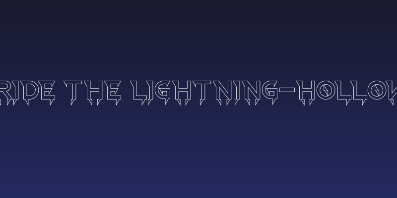 Ride The Lightning-Hollow Social Header