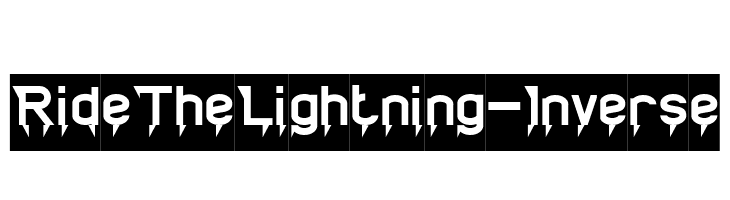 Ride The Lightning-Inverse  les polices de caractères gratuit tlcharger