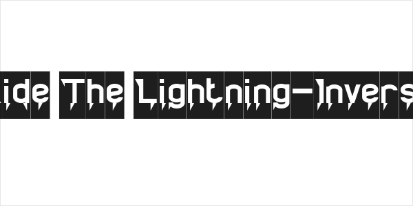 Ride The Lightning-Inverse Logo