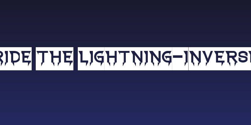 Ride The Lightning-Inverse Social Header