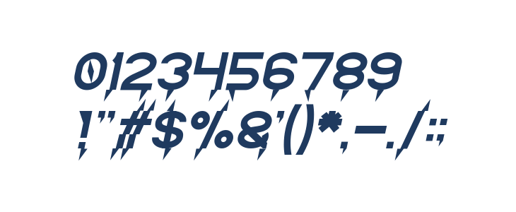 Ride The Lightning Italic Other Characters