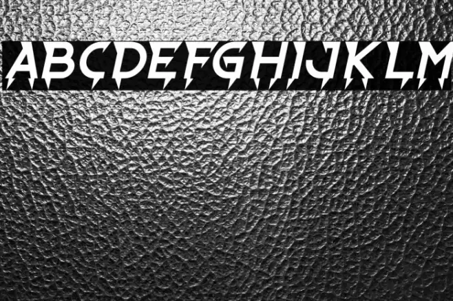 Ride The Lightning Italic Font examples