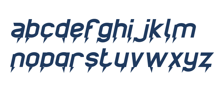 Ride The Lightning Italic Lowercase