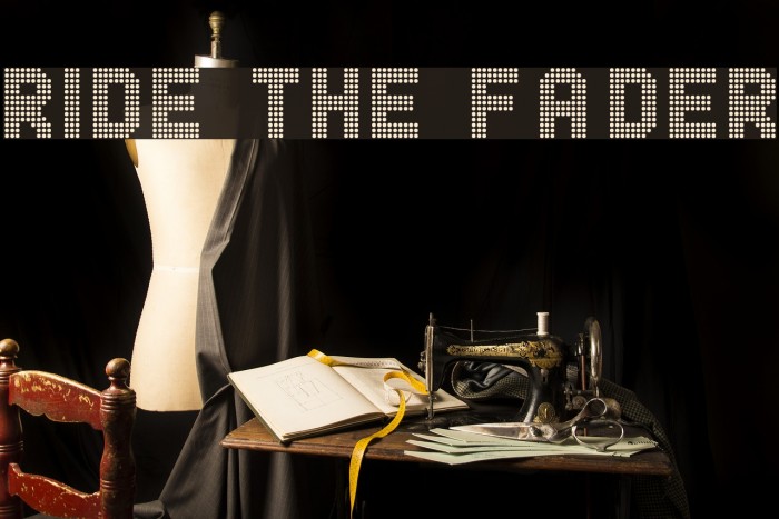 Ride the Fader Font examples
