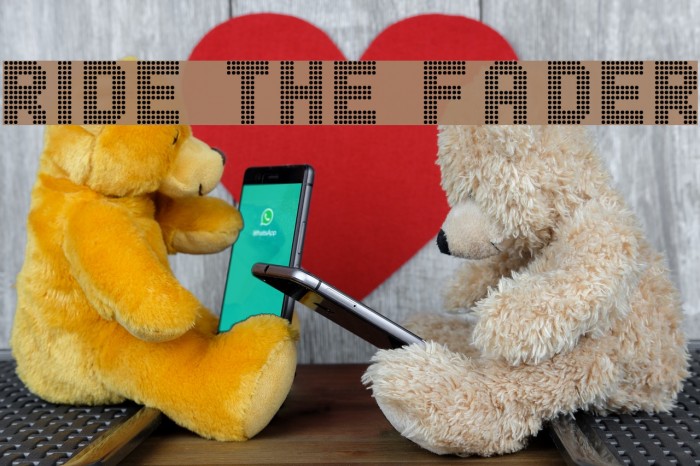 Ride the Fader Font examples