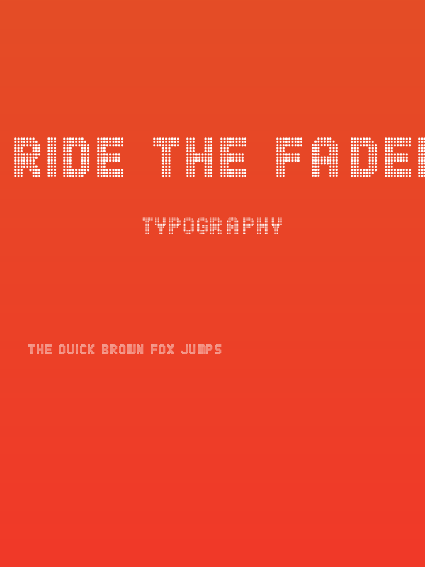 Ride the Fader Poster