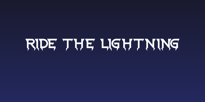 Ride the Lightning Social Header