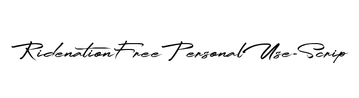 RidenationFreePersonalUse-Scrip  لخطوط تنزيل