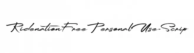 RidenationFreePersonalUse-Scrip  Frei Schriftart Herunterladen