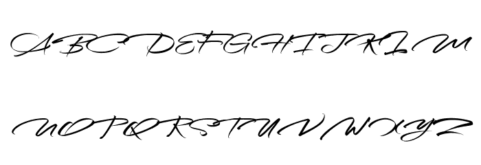RidenationFreePersonalUse-Scrip Font UPPERCASE