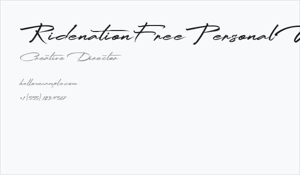 RidenationFreePersonalUse-Scrip Business Card