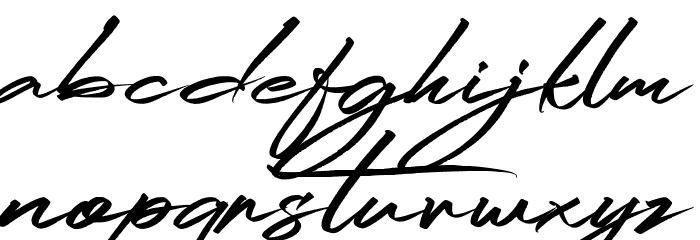 RidenationFreePersonalUse-Scrip Font LOWERCASE