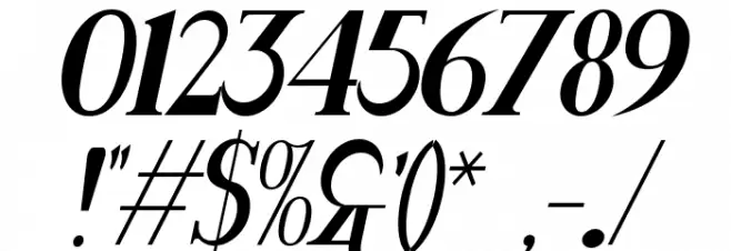 Rider Condensed Bold Italic Font OTHER CHARS