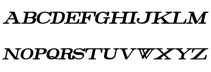 Rider Condensed Bold Italic Font LOWERCASE
